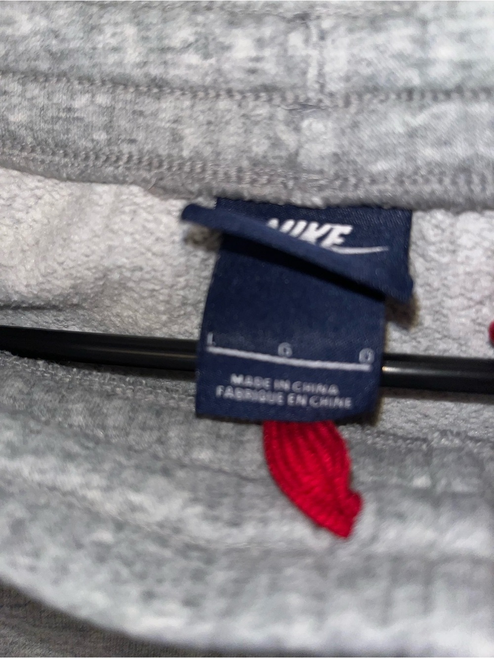 Nike Gray Joggers with White Swoosh - Picture 5 of 5